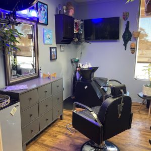 Modern beauty space featuring a stylish suite design and salon setup, reflecting a North Star vision for professional elegance and functionality.